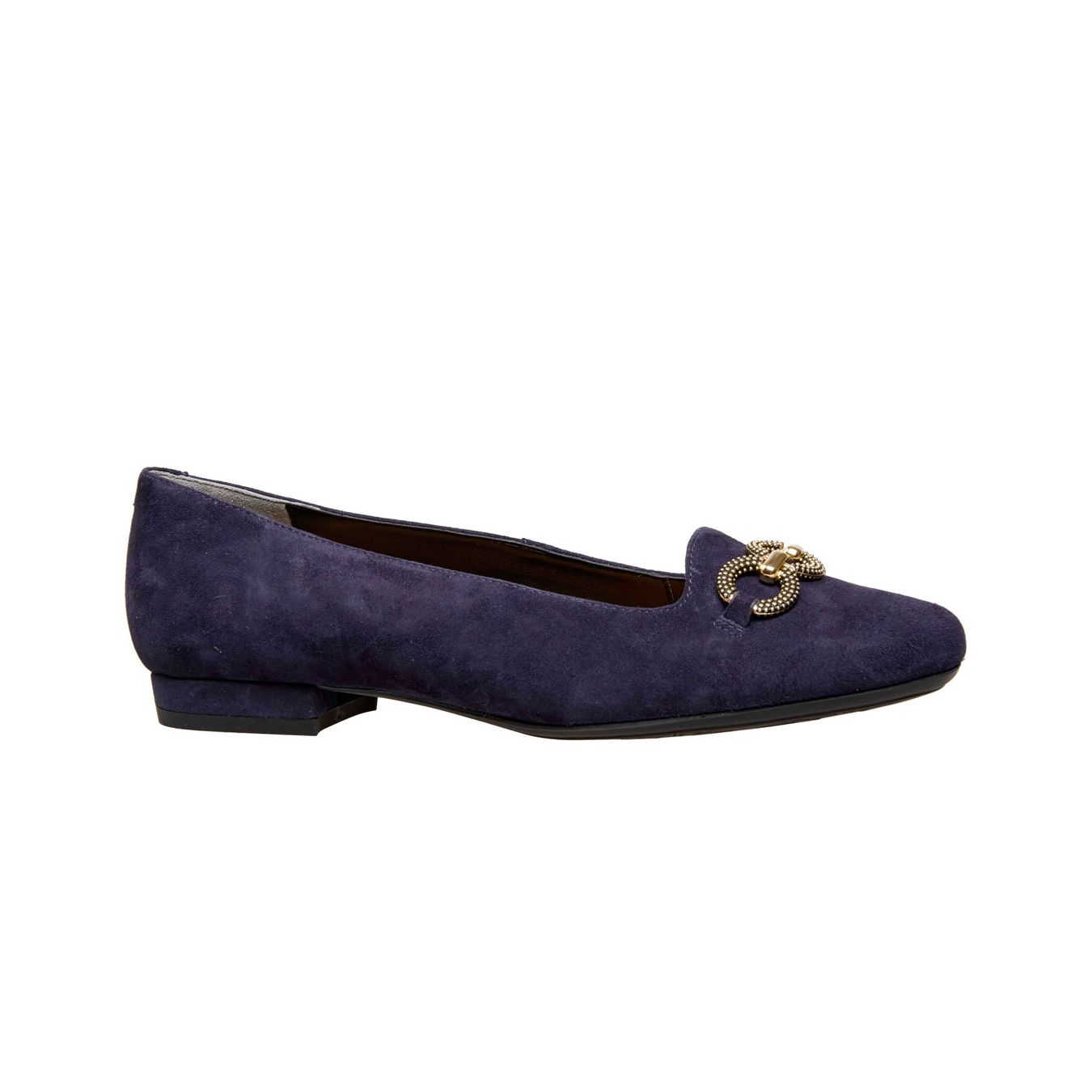 Van Dal Shoes - Natick Ballet Pumps in Midnight Suede