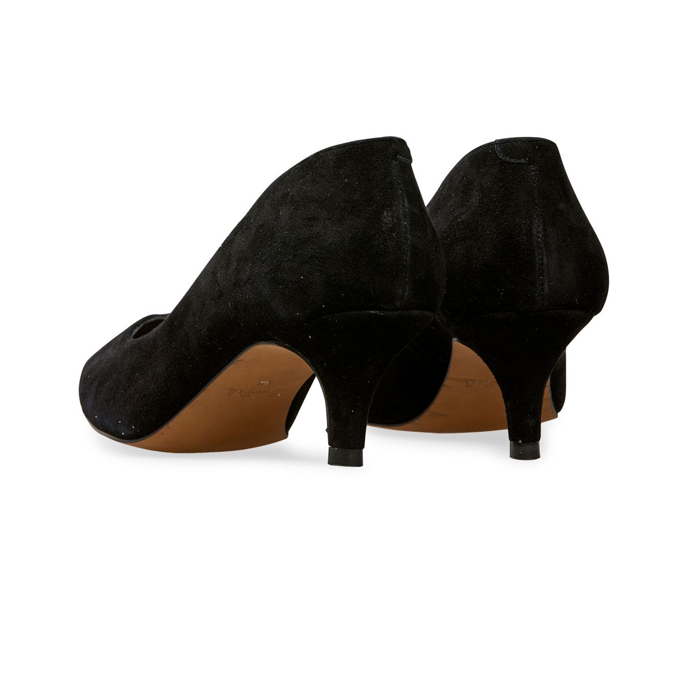 Van Dal Shoes - Nina Kitten Heel Court Shoes in Black Suede