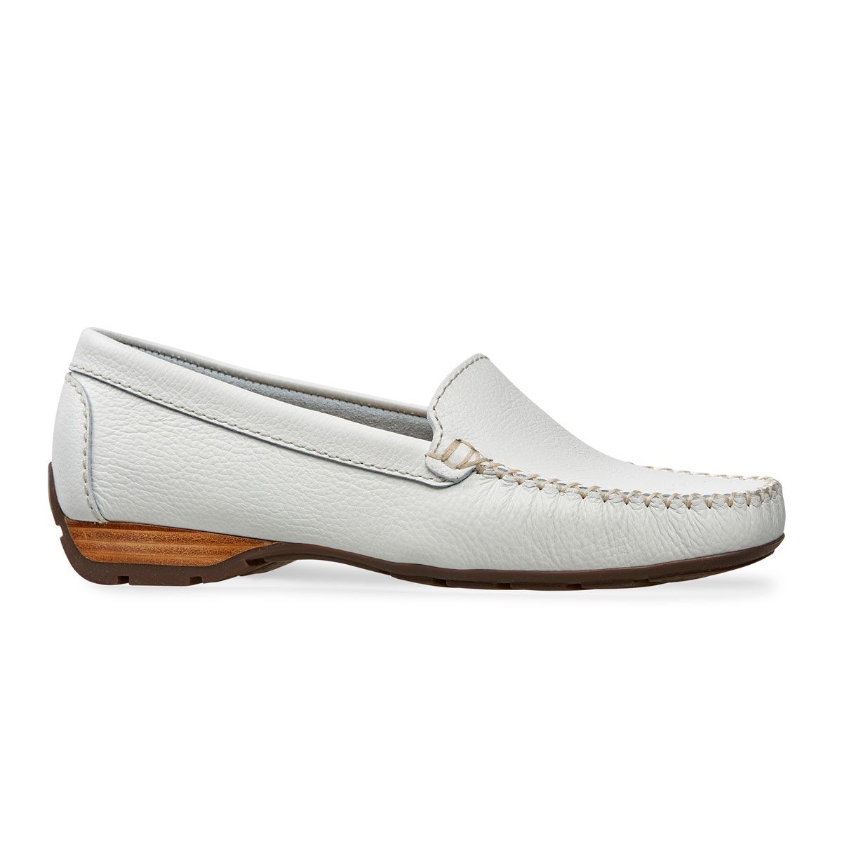 Van Dal Shoes - Sanson Casual Loafers in White Leather
