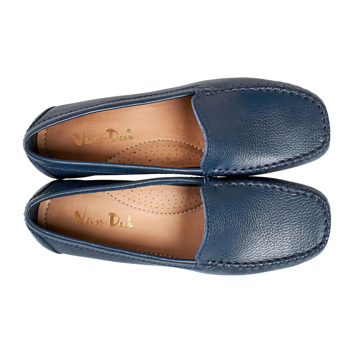 Van Dal Shoes Sanson Loafers in Navy Leather