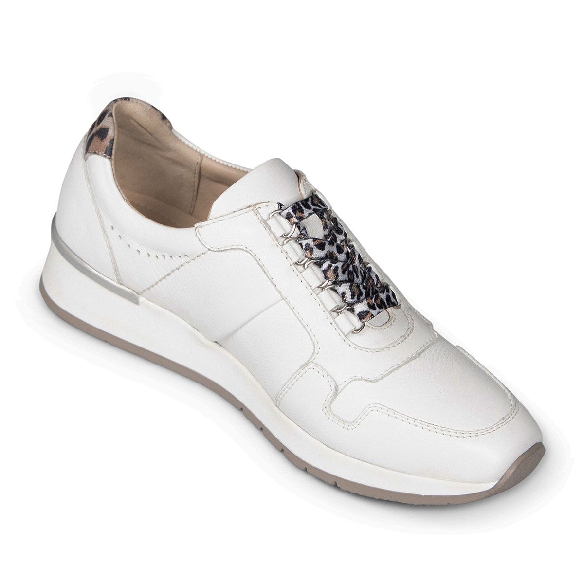 White leather van on sale