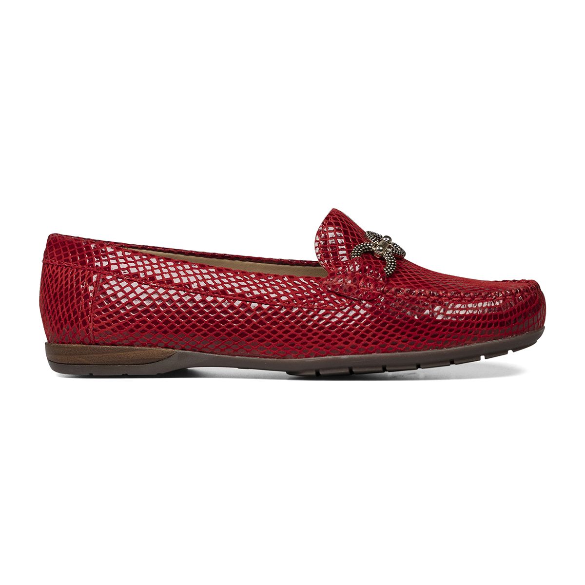 Bliss II Poppy Red Python Print