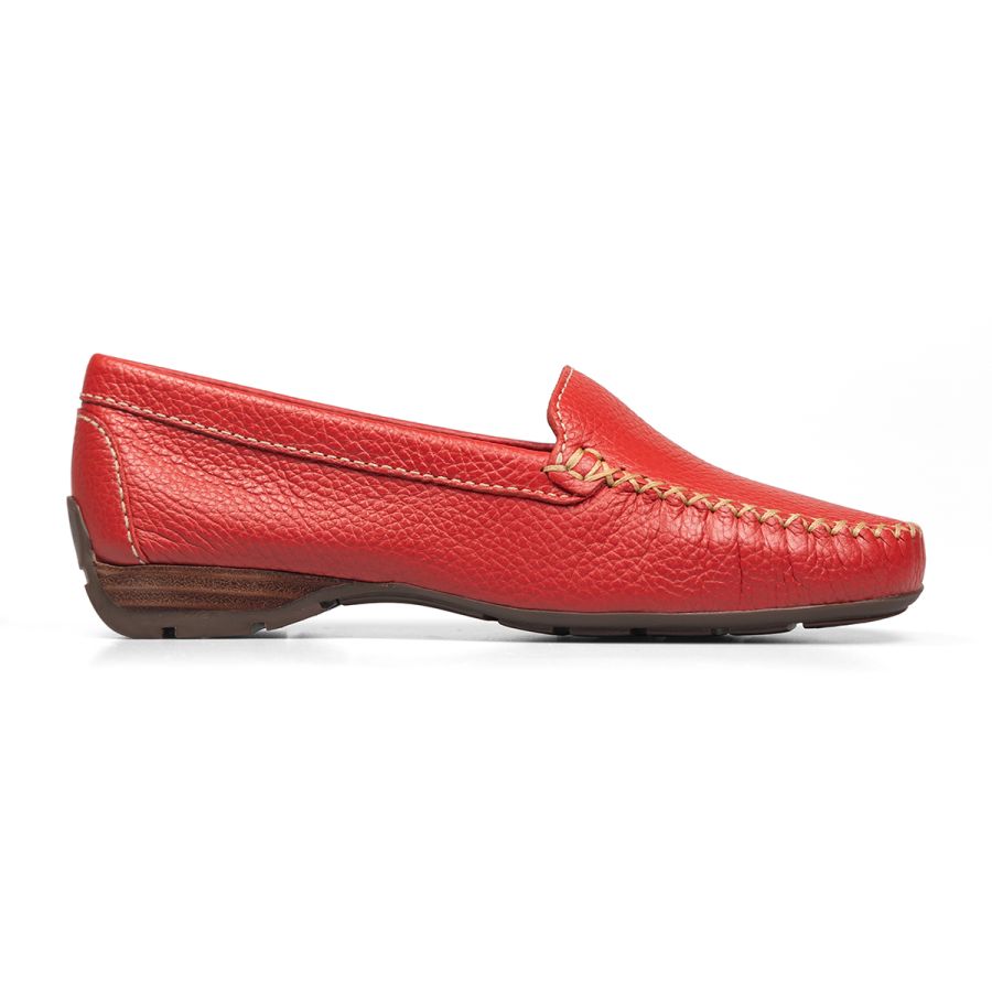 Van Dal Shoes - Sanson Loafers in Red Leather