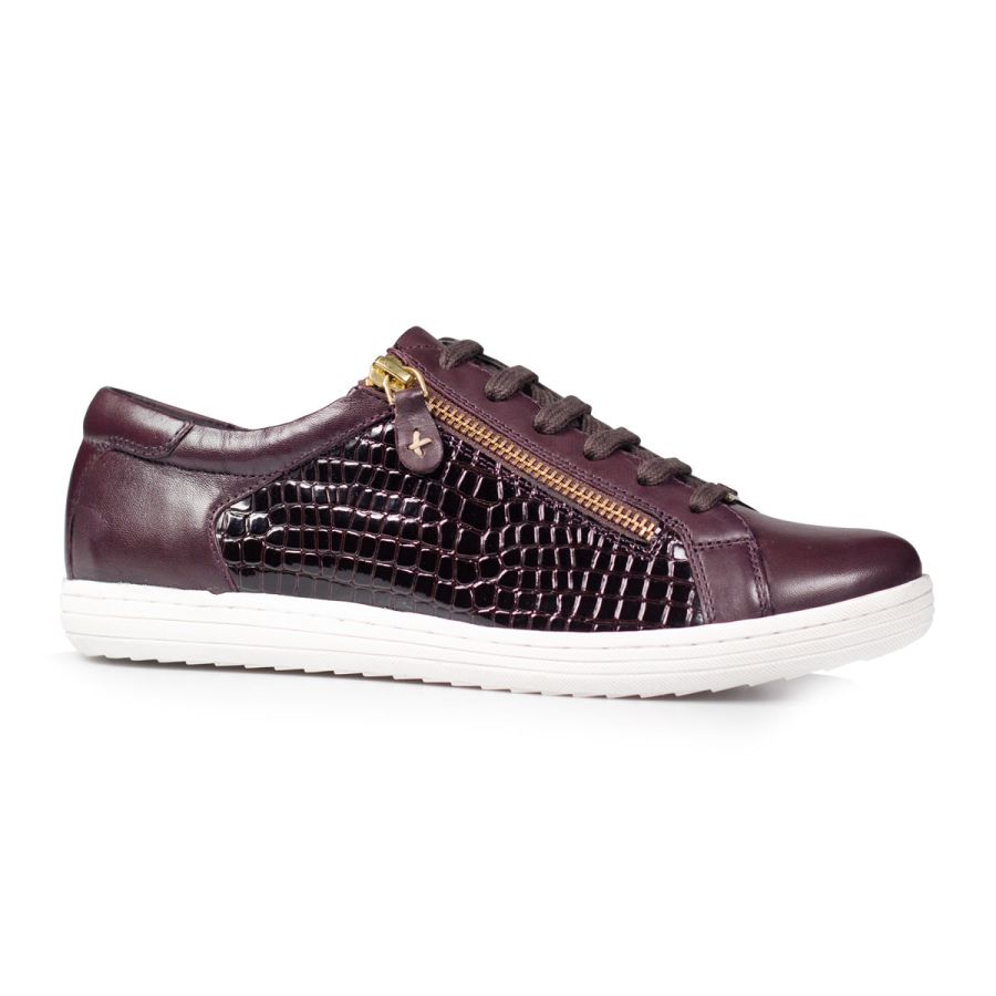 Detroit - Damson Leather / Croc