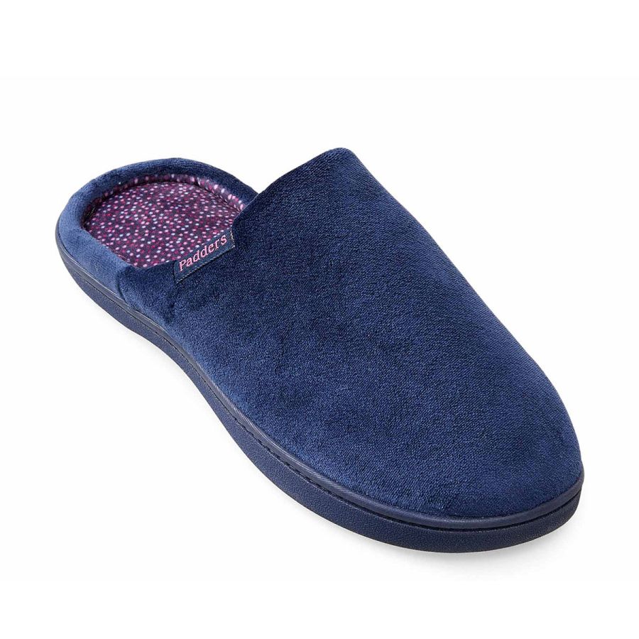 Padders Aimee Slippers - Navy