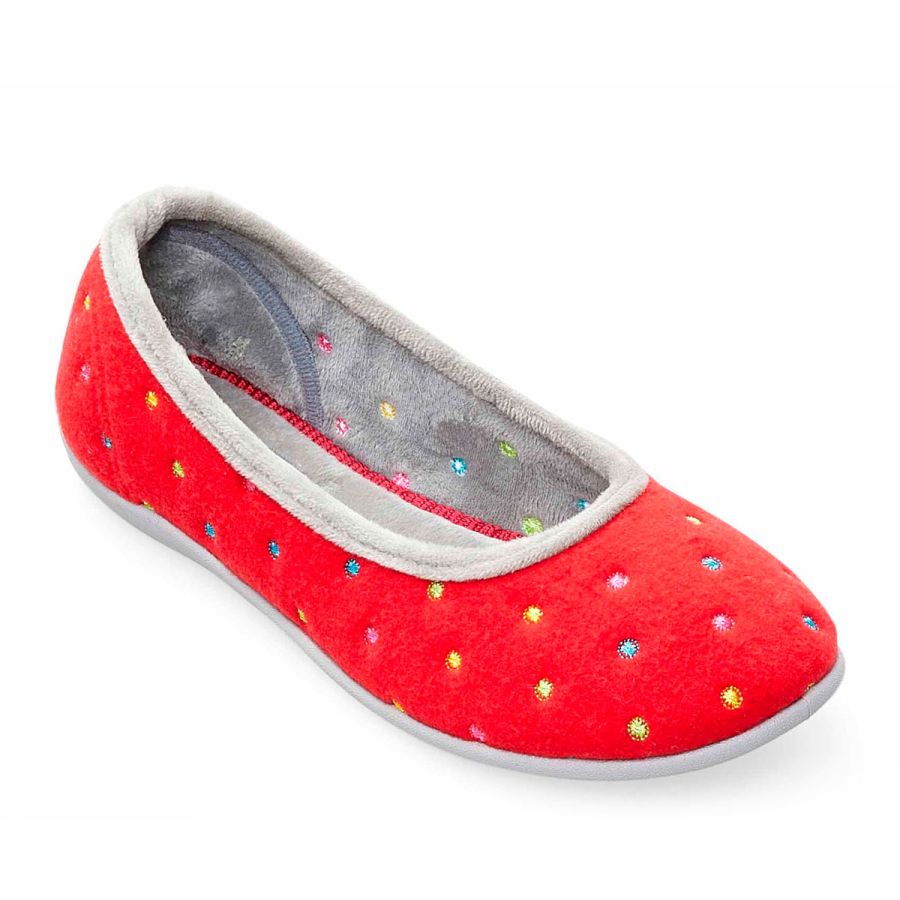 Padders Ballerina Slippers - Red