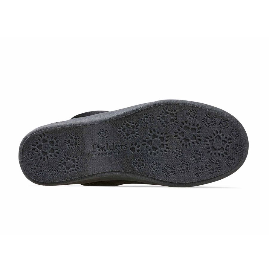 Padders Celine Slippers - Black Tarnish