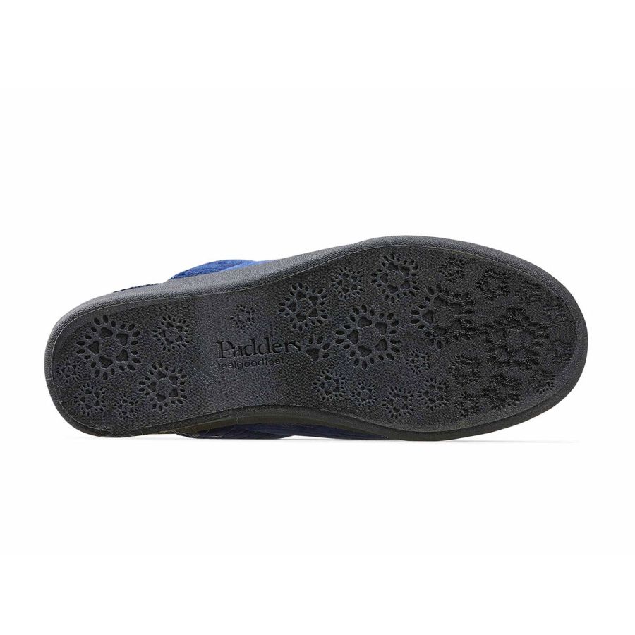 Padders Celine Slippers - Navy Tarnish