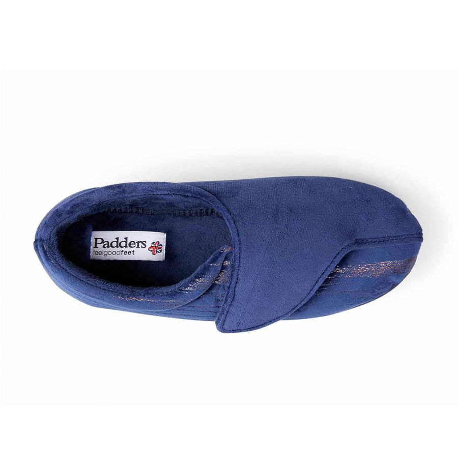 Padders Hug Slippers - Navy Feature