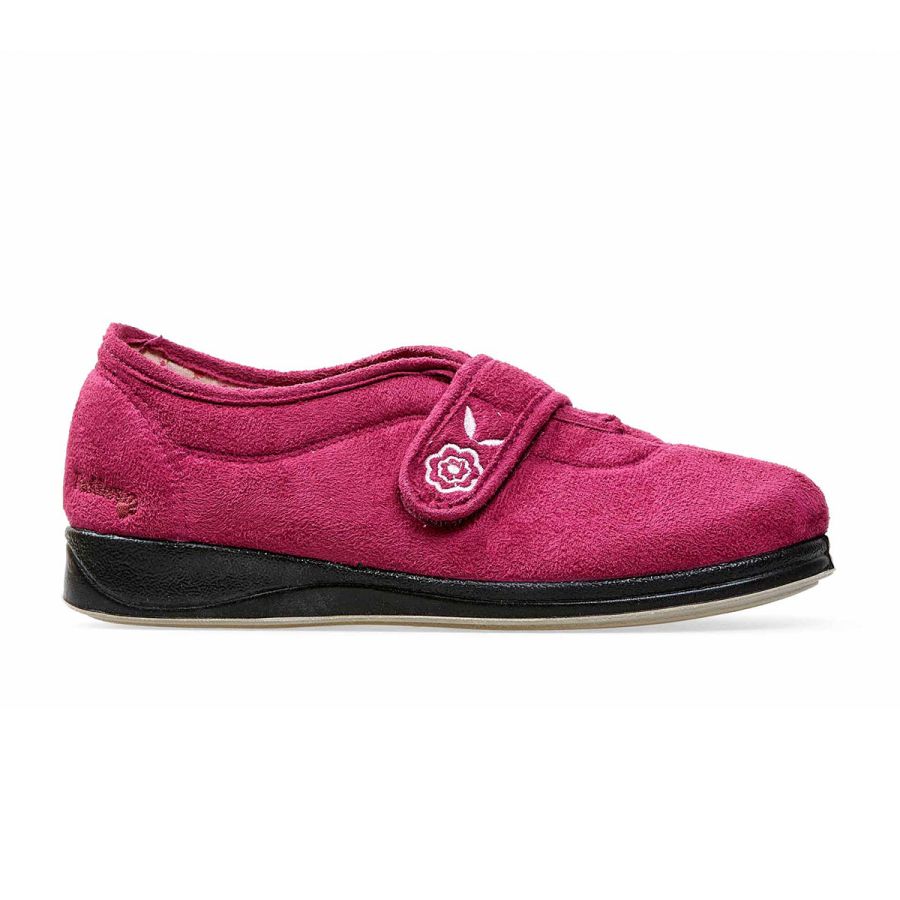 Padders Camilla Slippers - Raspberry