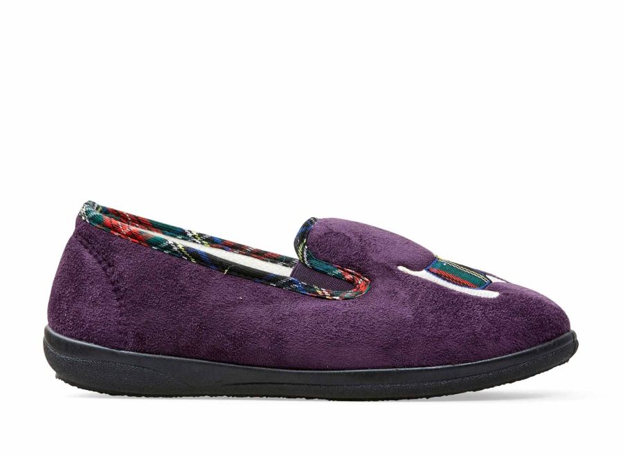 Padders Dandie Slippers Purple
