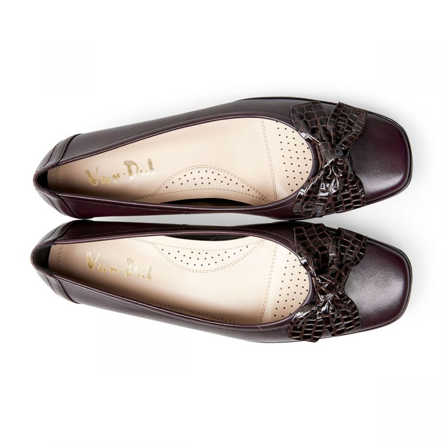 Barbados II - Damson Leather / Croc