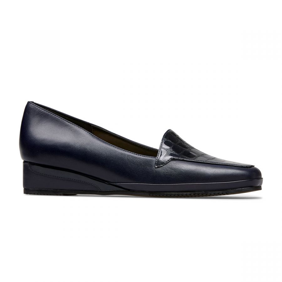 Verona III - Midnight / Patent Croc