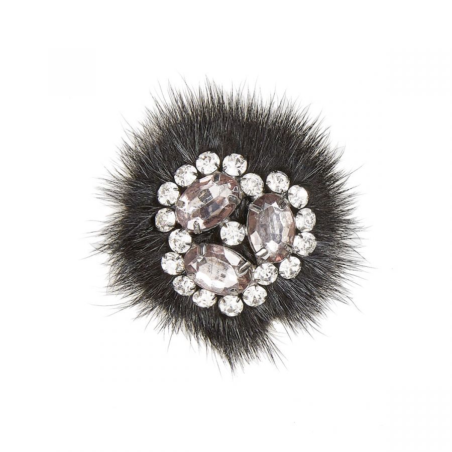 Anya - Black Fur/Beads