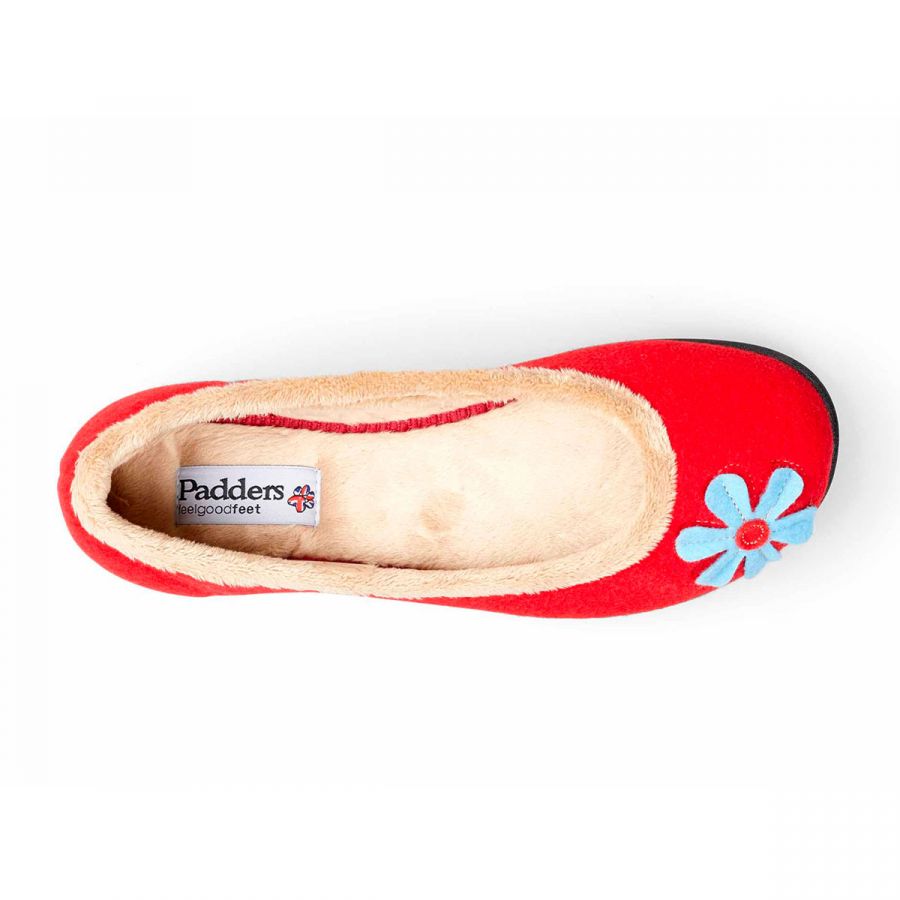 Padders Happy Slippers - Red