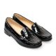 Hampden - Black Patent Croc