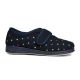 Padders Camilla Slippers - Navy Combi